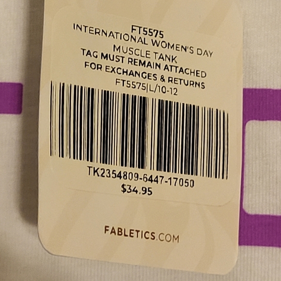 💜Fabletics International Women's Day Muscle Tank - Picture 10 of 11